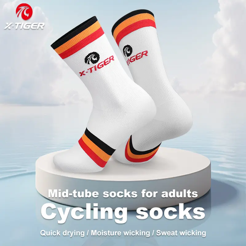X-TIGER premium sports socks running basketball football professional cycling men's sports socks breathable comfortable quick-drying sports socks