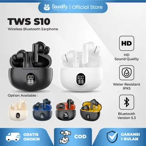 [SOUNDIFY] TWS S10 Headset Bluetooth Noise Reduction Real Earbuds ENC Earphone True Wireless Stereo