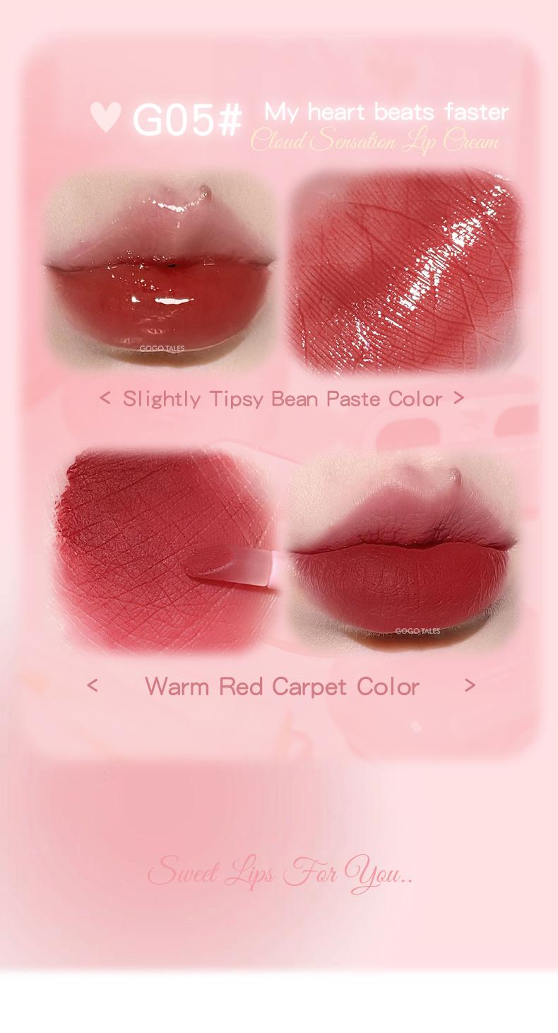 Product Introduction of [BPOM]GOGO TALES LipPods Lipstik Cloud Sense Dual Colour Lipcream Lip Matte Velvet Lipstick Lip Tint Anak Sekolah Make Up Lip Gloss Bibir GT621 17