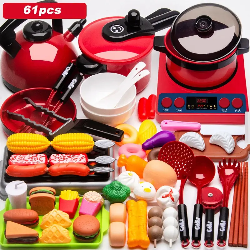 Kitchen Set Anak Mainan Masak masakan Mainan Anak Perempuan , Mainan Dapur Cooking Set Peralatan Masak Pendidikan Anak