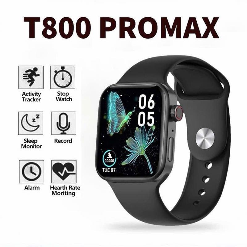 T800 PROMAX Đồng Hồ Thông Minh Theo Dõi Hoạt Động Đo Nhịp Tim Giám Sát Giấc Ngủ Ghi Âm Báo Động. Nghe gọi , chơi game …