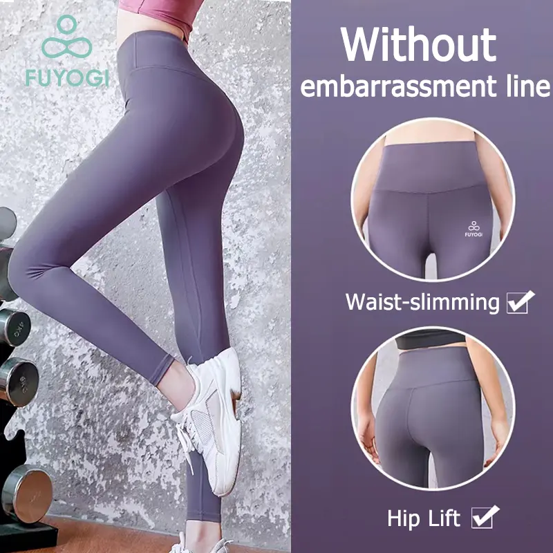FUYOGI Yoga Leggings for Women Sport High Waist Pant Quick Dry Breathable Comfortable
