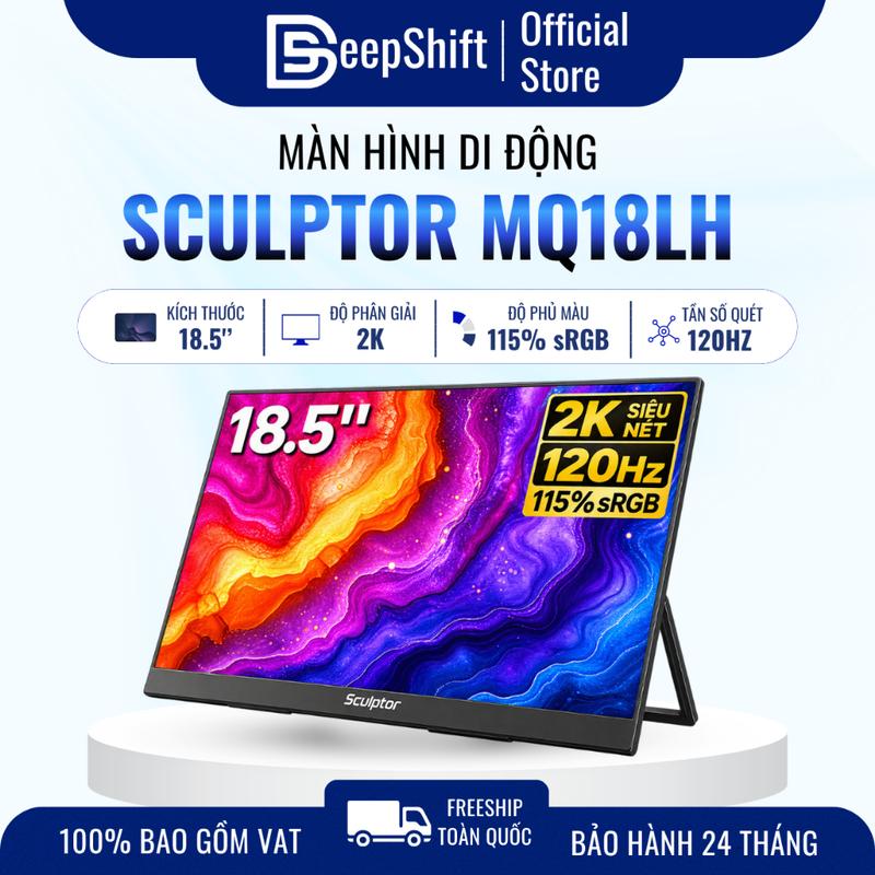 Màn Hình Di Động Sculptor MQ18LH 18.5 Inch 2K 120Hz | IPS | 115% sRGB | Type-C | HDMI | Chân Đế 180