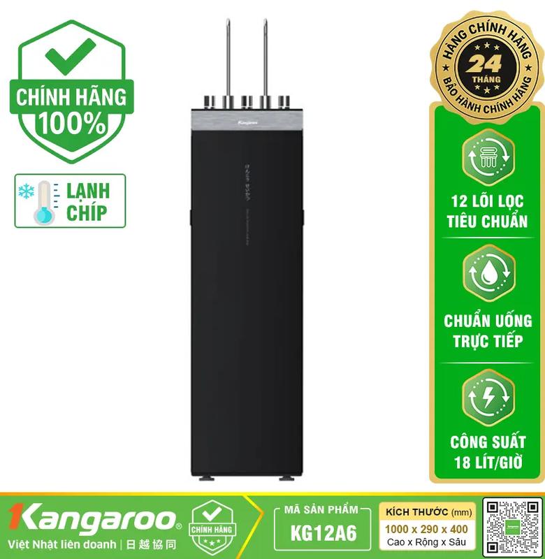 Máy lọc nước Kangaroo Hydrogen nóng lạnh KG12A6 - 12 lõi, Mẫu 2026