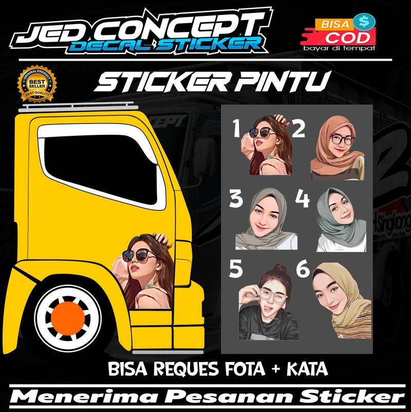 Product Introduction of DECAL STIKER PINTU CEWEK CANTIK ALL PICK UP Car 30