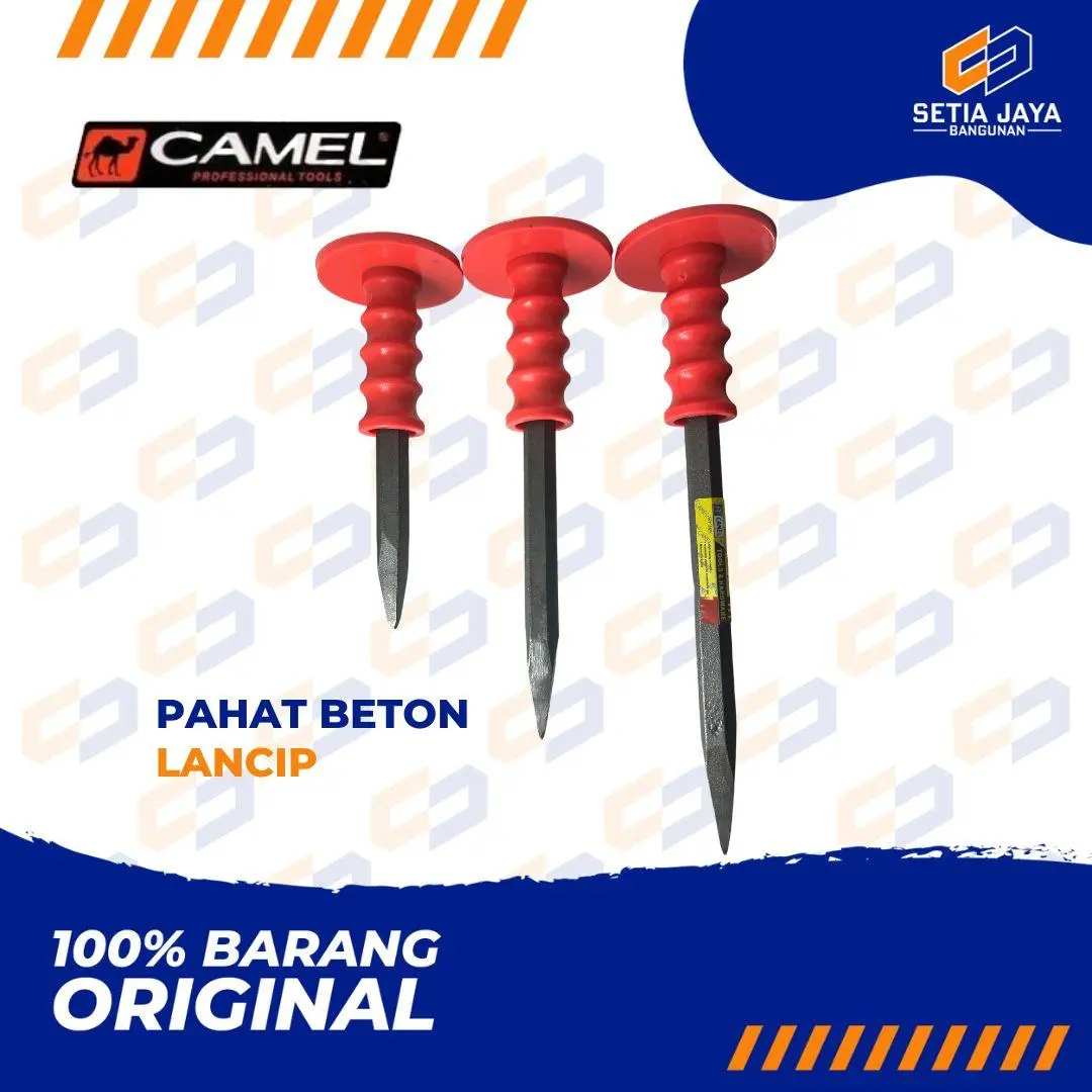 Pahat Beton / Batu / Dinding Lancip Camel 8 / 10 / 12 Inch