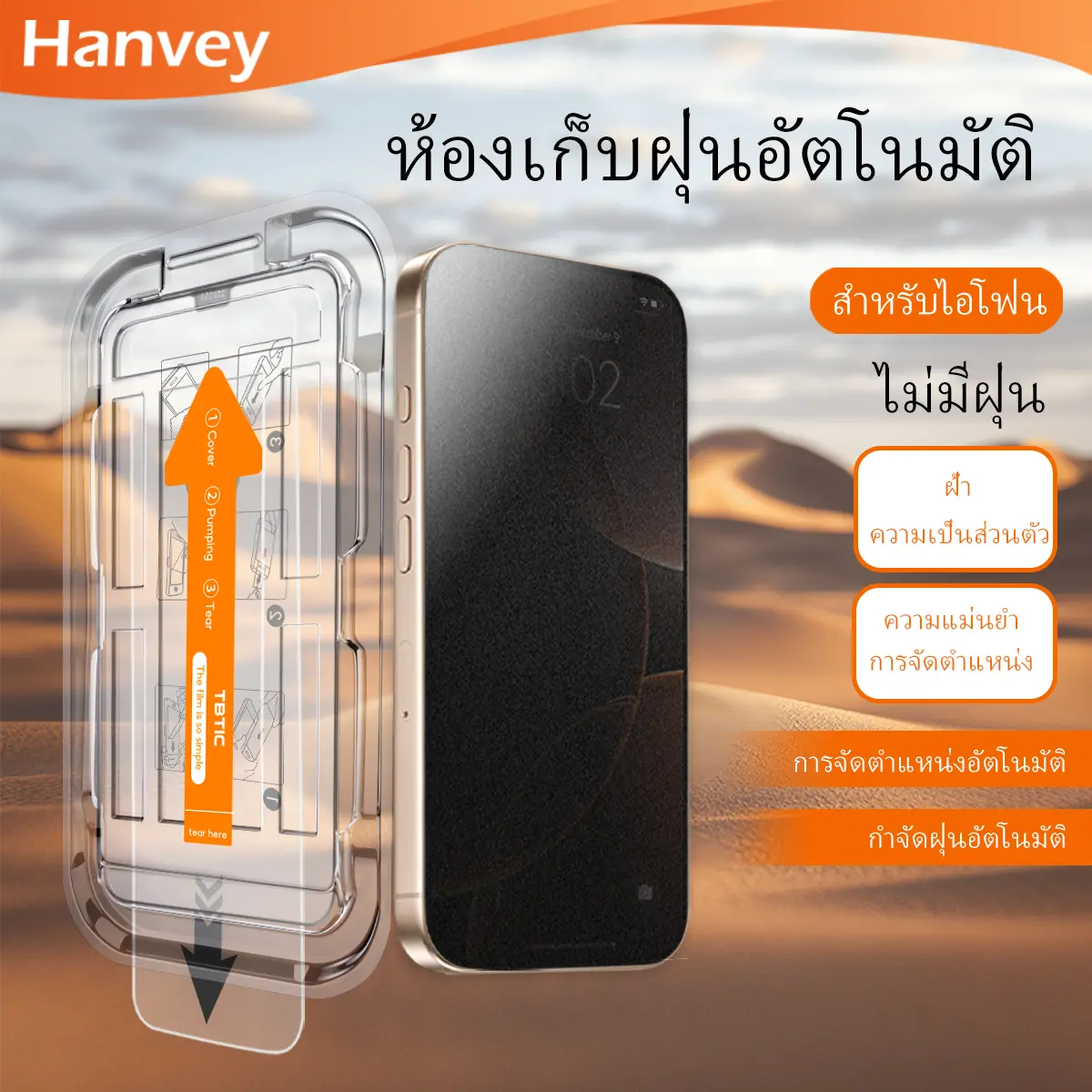 [Hanvey] protective film, for iPhone 16, 15, 14, 13, 12, 11Promax, XR, X, XS, xsmax, matte privacy, full coverage, anti spy matte protective film