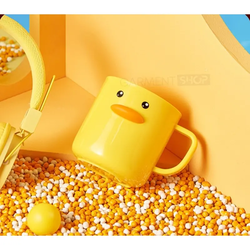 Gelas Sikat Gigi Anak Anak Lucu Motif Bebek Warna Kuning Tebal Bagus BPA FREE Cangkir Karakter 2