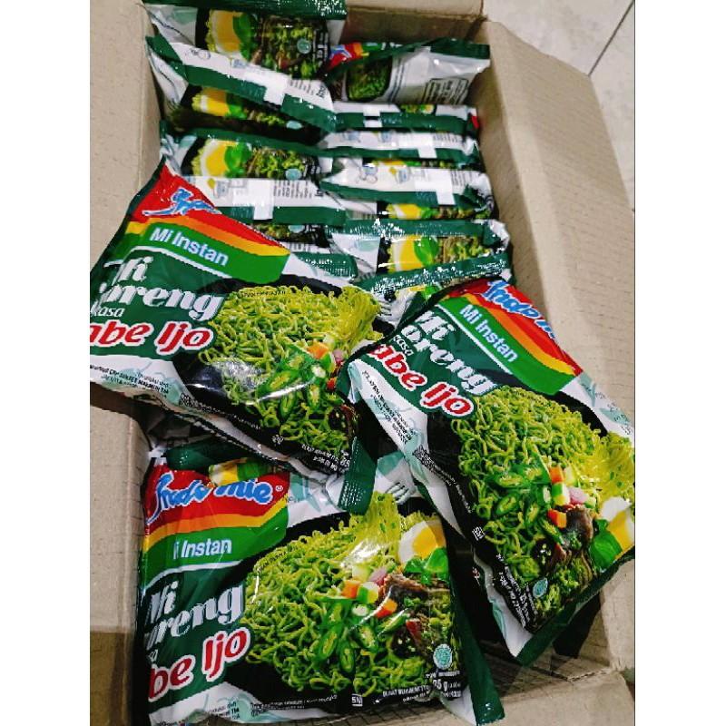Indomie cabe ijo isi 5 pcs Hijau Pedas Instan Makanan 5