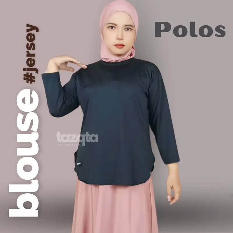 Baju Atasan Oval Jersey Daily  Sporty Polos Saku List BY TAZQTA 6