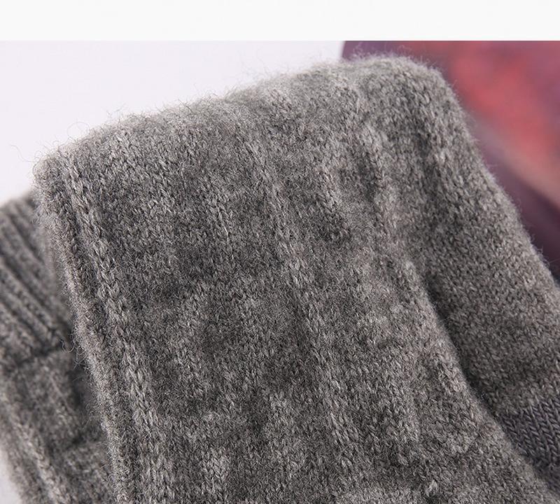 Product Introduction of 1 Pair Half Finger Gloves Knitted Thick Thermal Half Finger Gloves Women Men Winter Warm Glove 17