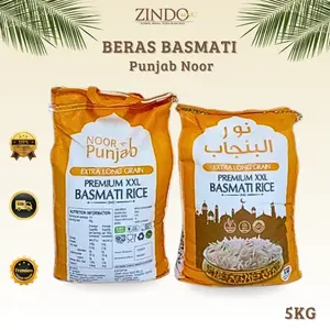BERAS BASMATI PUNJAB NOOR 5KG ORIGINAL | BASMATI RICE EXTRA LONG | Nasi KEBULI