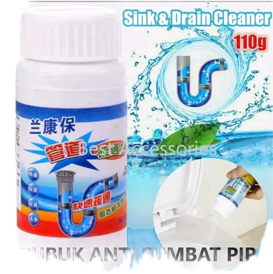 Promo Sale Serbuk Anti Sumbat untuk Pembersih Saluran Pipa