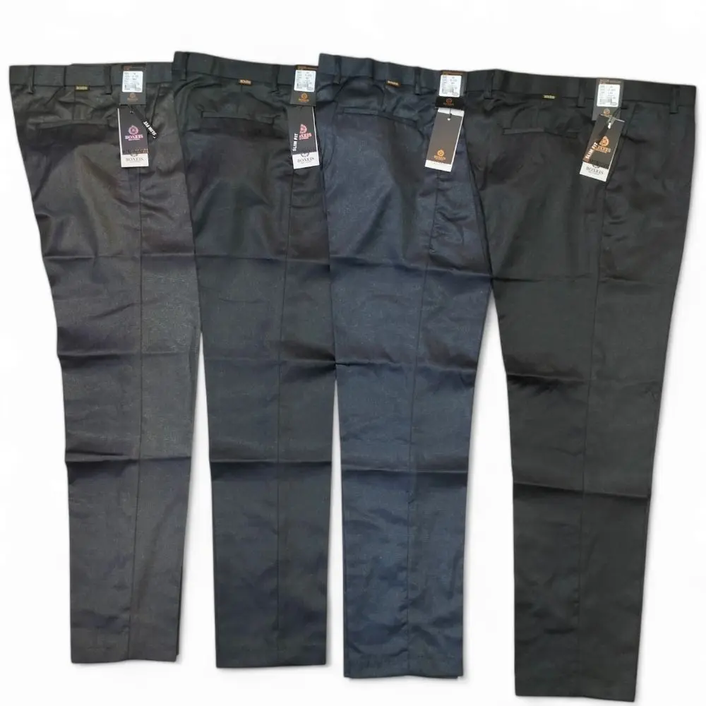 Celana Formal Boxeis Kilat Panjang Pria Slim Fit 100% Original Boxis - Bahan Dasar Kantor cowok
