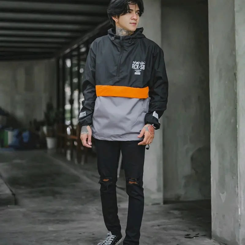 Jaket Cagoule Pria Tosca Salvio Hexia Parasut Watetproof Anti Air Nyaman Waterproof Distro 4