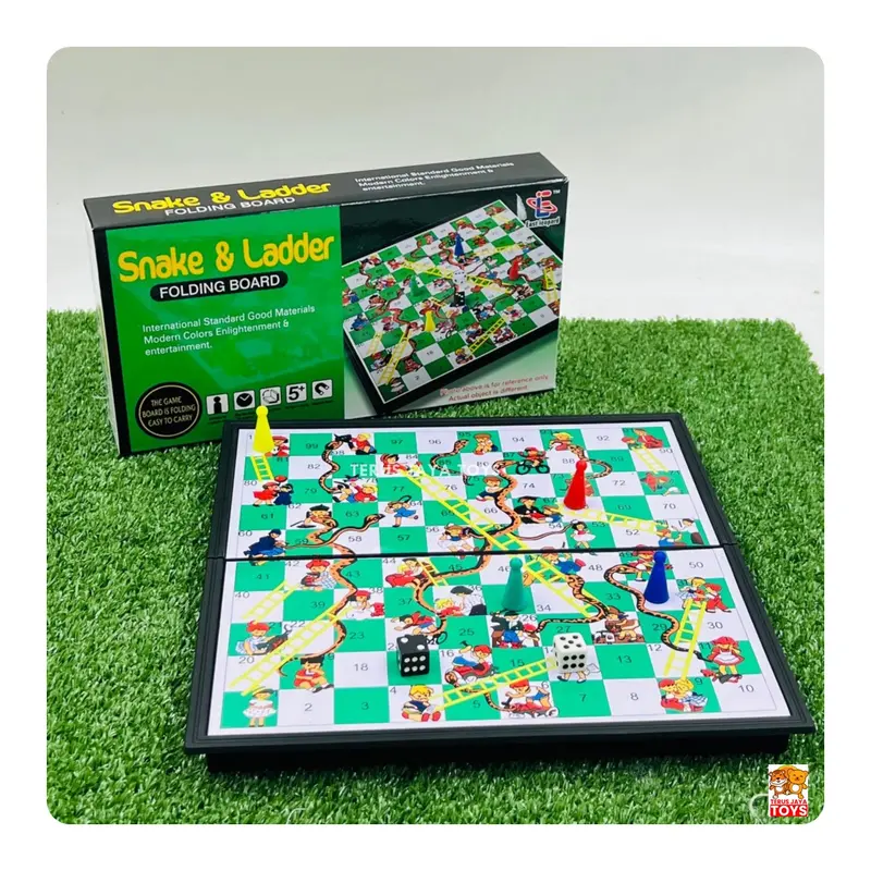 MAINAN ULAR TANGGA SNAKE & LADDERS / MAINAN CATUR 2IN1 2