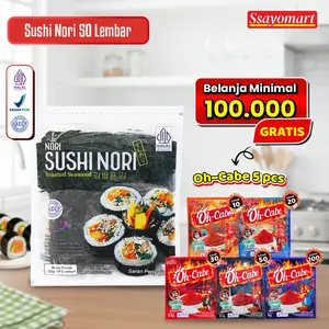 Sushi Nori Seaweed Rumput Laut Panggang HALAL 5/10/20/50 Sheets/lembar