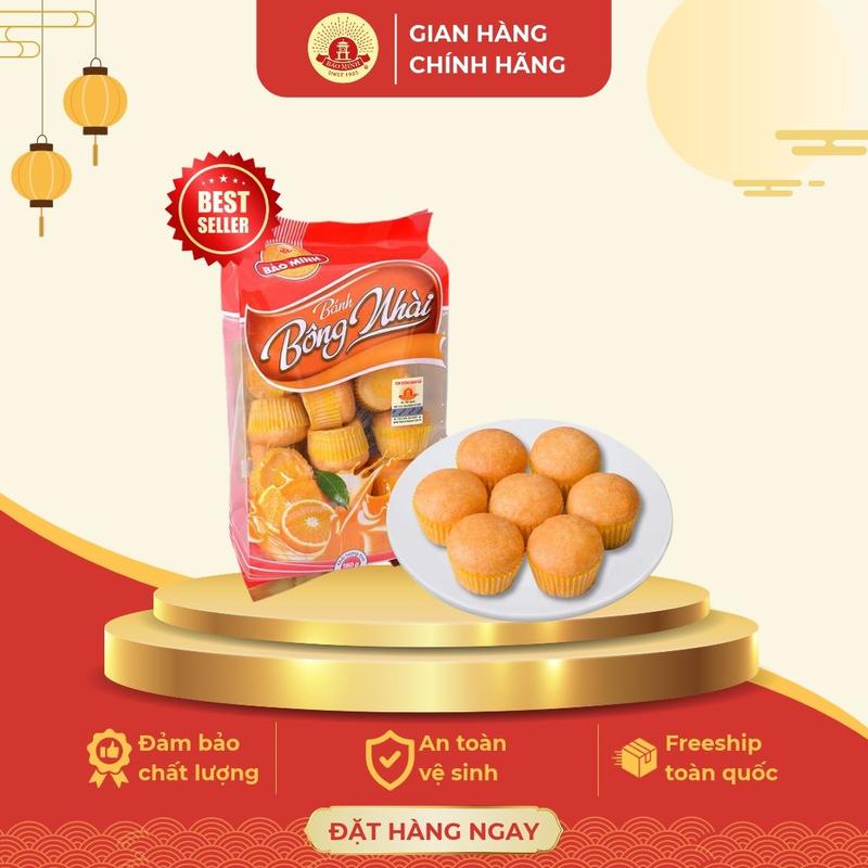 Bánh Bông Nhài Bảo Minh 180g thơm vị cam Chua Snack