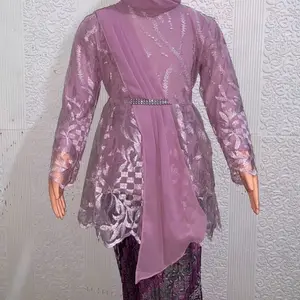 Setelan Kebaya Anak Selendang Usia 5-12 Tahun Kebaya Wisuda Kebaya Kartini