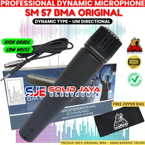 MIC MICROPHONE INSTRUMENT BMA SM 57 KABEL DYNAMIC MIK SM57 SM-57 MIKROPON MUSIK INSTRUMENTS GENDANG DRUM CIMBAL TAK TAG DUT TAKDUT BMA ORI ASLI ORIGINAL