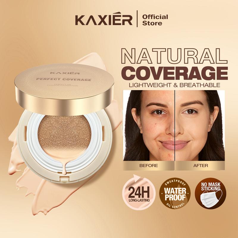 Kaxier Cushion Foundation All Perfect Cushion High Coverage Poreless ...