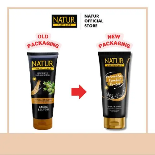 Natur Conditioner Ginseng 160 Ml - Kondisioner Perawatan Kekuatan Helai Rambut Rontok / Anti Hair Fall / Menguatkan Akar Rambut Dengan Extract Ginseng   Shampoo & Conditioner Shampoo & Conditioner 2