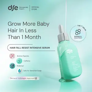 DSE Dermascalp Expert Hairfall Resist Intensive Serum 60 ml | Serum Rambut Anti Rontok | Mempercepat Pertumbuhan Rambut | Rambut Tebal dan Sehat