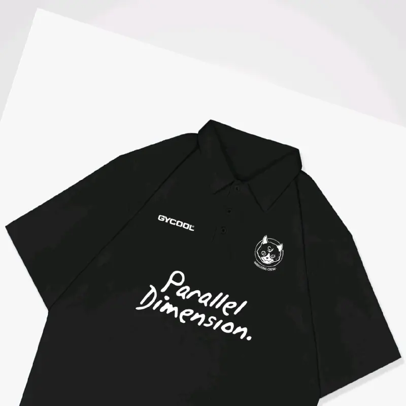 T-shirt Polo Oversize Dimension  | Always | Kaos Polo Shirt | Lengan Pendek | Pria Wanita Unisex |Kaos Polos Berkerah | Katun | Gycool Distro Casual 1