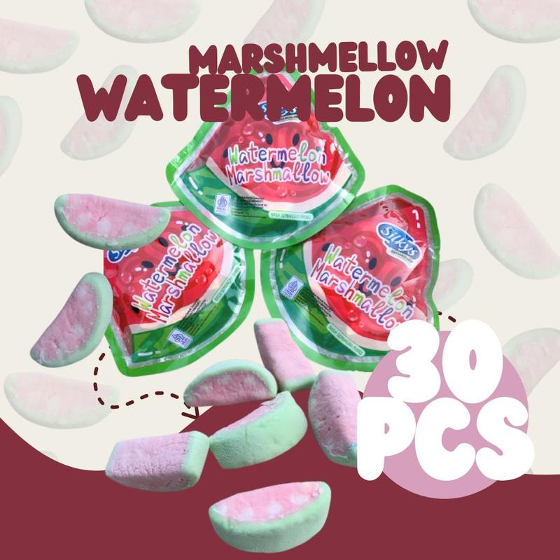 PAKET MARSHMALLOW KARAKTER BONEKA 30 PCS JAJANAN Marshmallow Karakter Lucu Bentuk SEMANGKA BEBEK LOVE MURAH MERIAH MAKANAN MANIS SEHAT HALAL BPOM JAJANAN SD JAJANAN GROSIRAN ISI 12GRAM 2