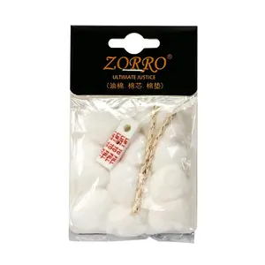 Refill Isi Ulang Kapas Sumbu Pemantik Zorro 3 In1 Cotton Pad Copper Wire Cotton Wicks