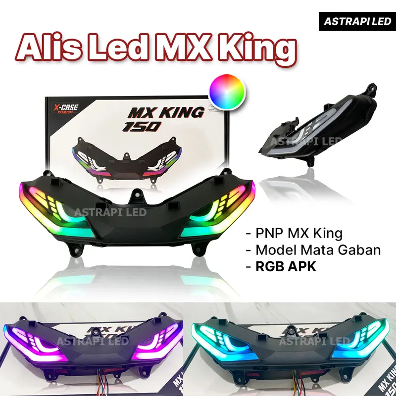 Lampu Motor MX King Yamaha Exciter 150 Colorfull Set Sen Dan Alis Running Mata Gaban D185 0