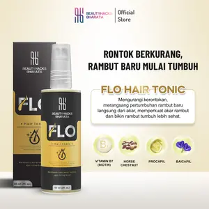Flo Hair Tonic Penumbuh Rambut - Hair Tonic Solusi Rambut Rontok dan Kebotakan Dini | BPOM | ORIGINAL