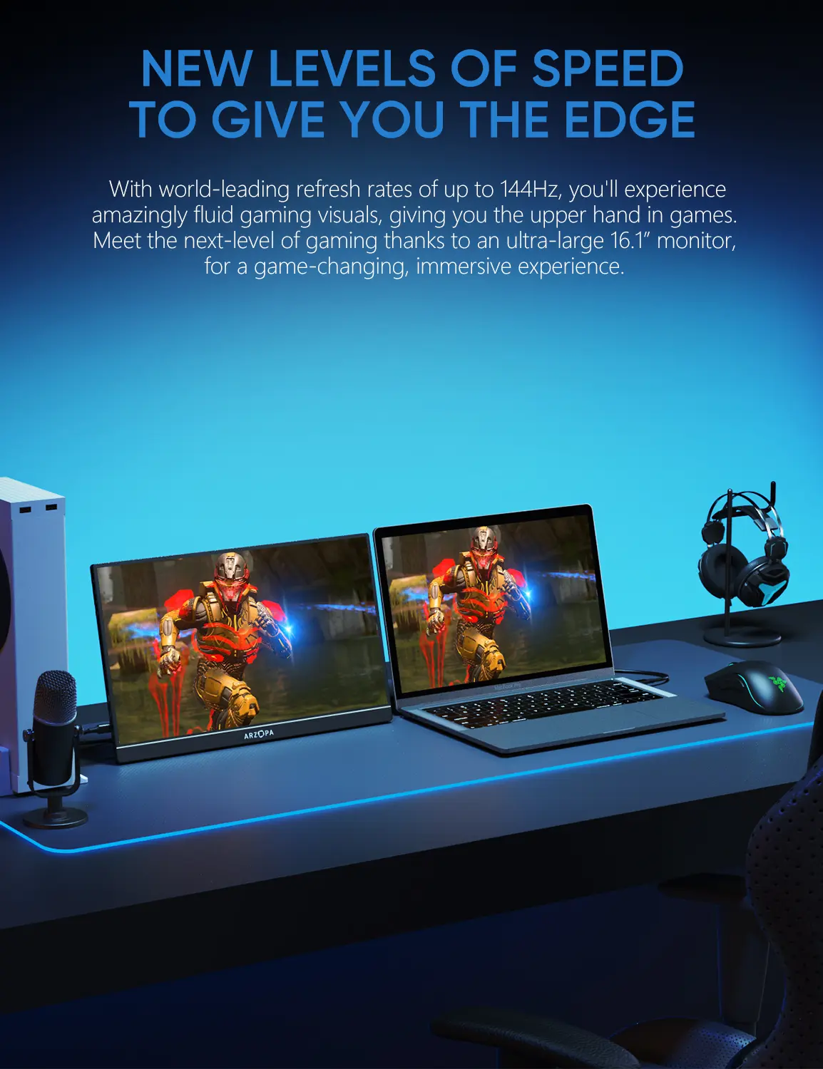 ARZOPA Z1FC Màn hình chơi game Cầm Tay , 16.1 inch, 144Hz, Tương thích với HDMI Hoa Kỳ-C, Thích hợp cho iPad, PC, Mac, Điện thoại, Xbox, PS4 | BigBuy360 - bigbuy360.vn ARZOPA Z1FC Màn hình chơi game Cầm Tay , 16.1 inch, 144Hz, Tương thích với HDMI Hoa Kỳ-C, Thích hợp cho iPad, PC, Mac, Điện thoại, Xbox, PS4 | BigBuy360 - bigbuy360.vn
