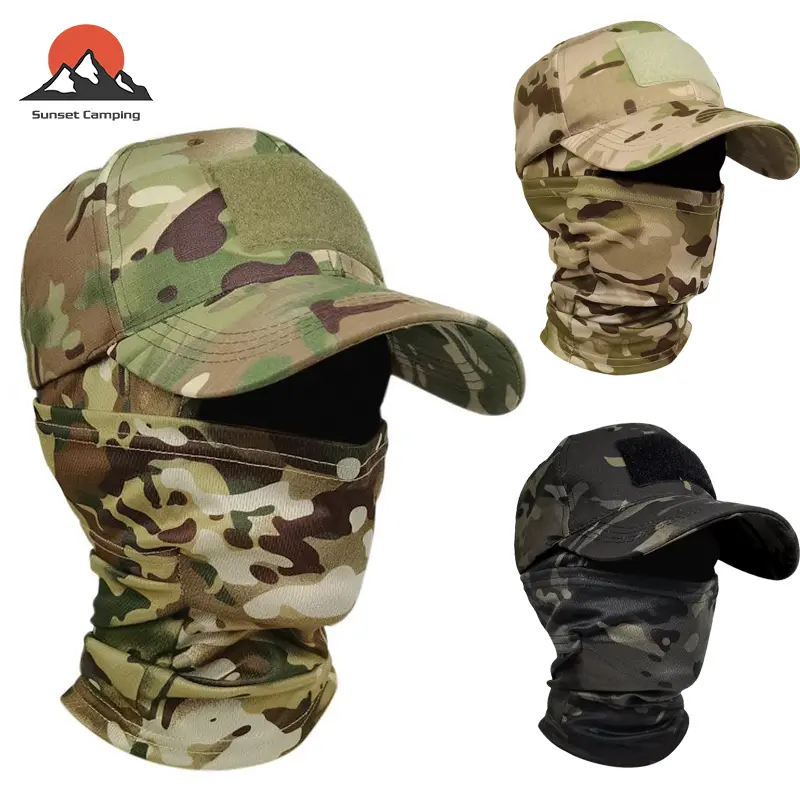 Sunset Ngụy trang Sun Shade Hat Mũ Rằn Ri Nam, Thiết Kế Hoàng Hôn, Balaclava Đi Bộ Đường Dài Và Trượt Tuyết, Che Phủ Toàn Mặt, Kiểu Đội Đầu Quân Đội, Thoáng Khí, Thích Hợp Để Đi Xe Đạp, Chống Tia UV, Có Sẵn Cho Trẻ Em, Quần Áo Trang Phục Mùa Hè Cửa Hàng