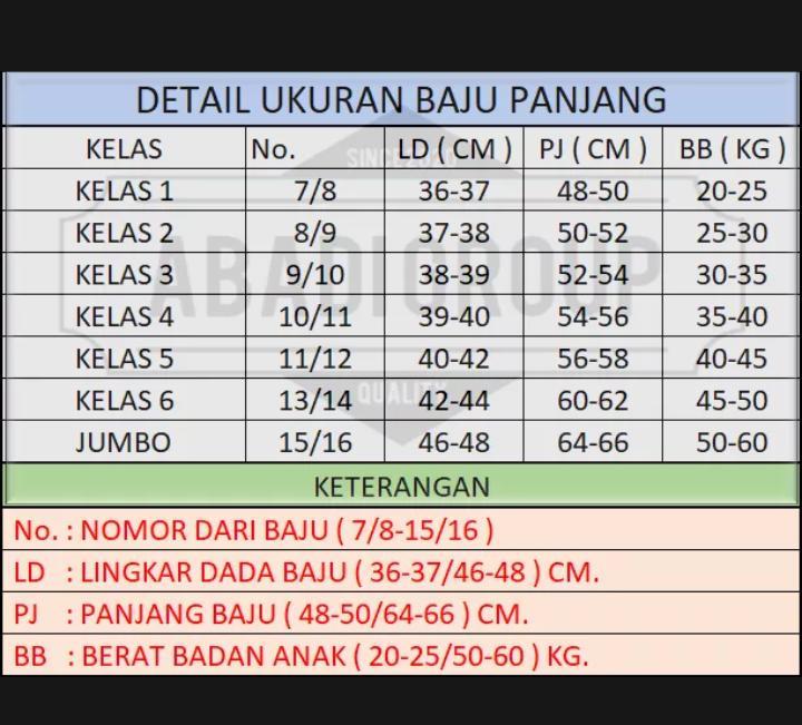 Product Introduction of Baju Kemeja Pramuka Siaga lengan Panjang Usia 5-15thn 0