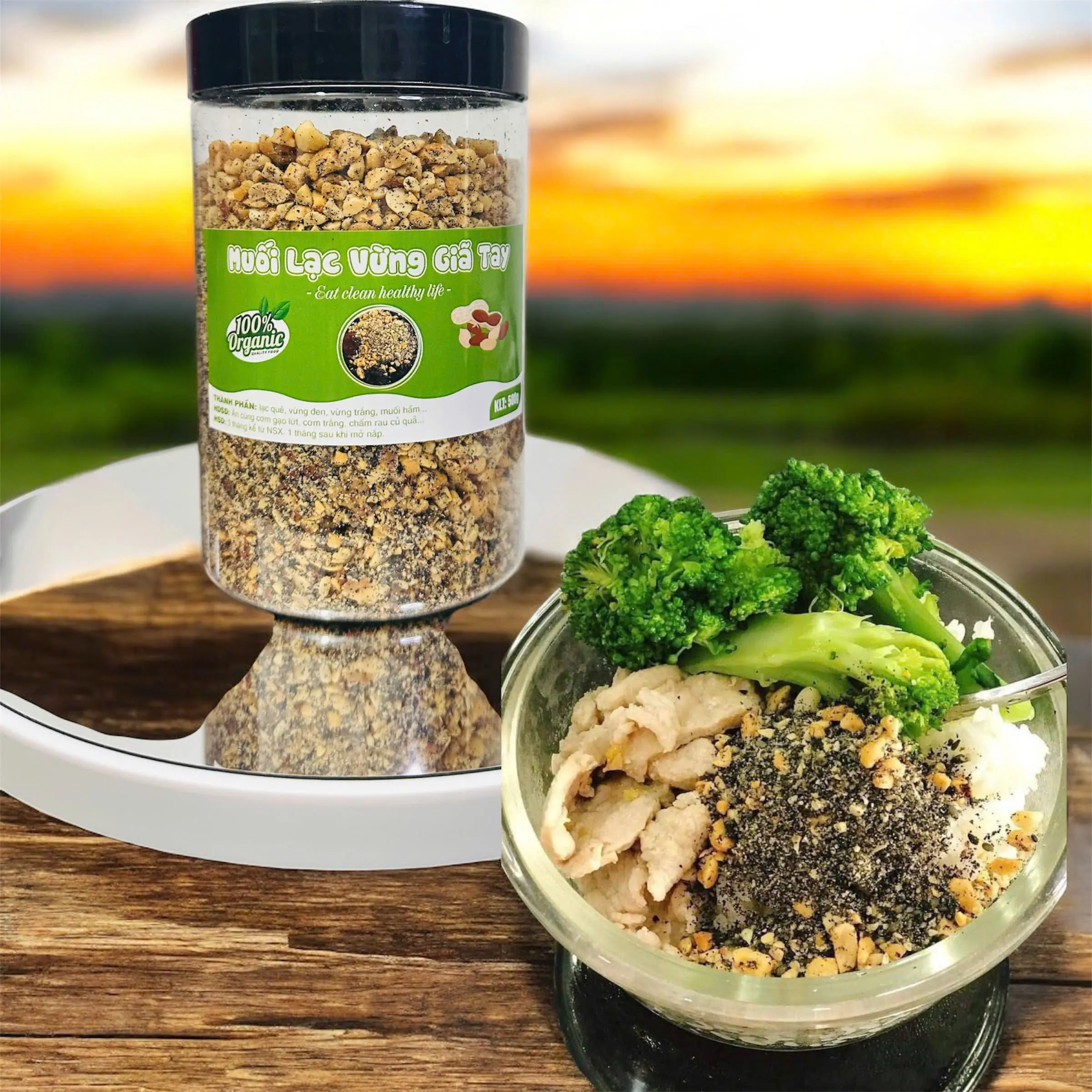 500gr Muối Lạc Vừng Mè Đen Healthy