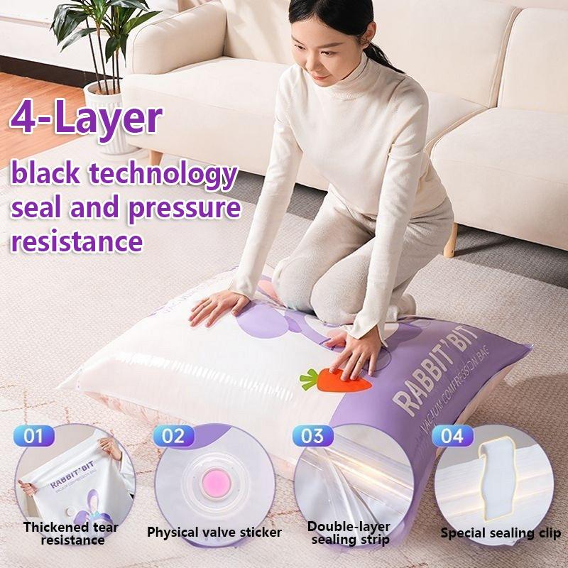 Product Introduction of Vacuum Compression Bag Storage Bag Vacuum travel bag Plastic  Multiple Models and Sizes Bedroom Clothes and Blankets Storage Travel Storage Dust and Moisture Prevention, electric pump, manual pump Supplies 33