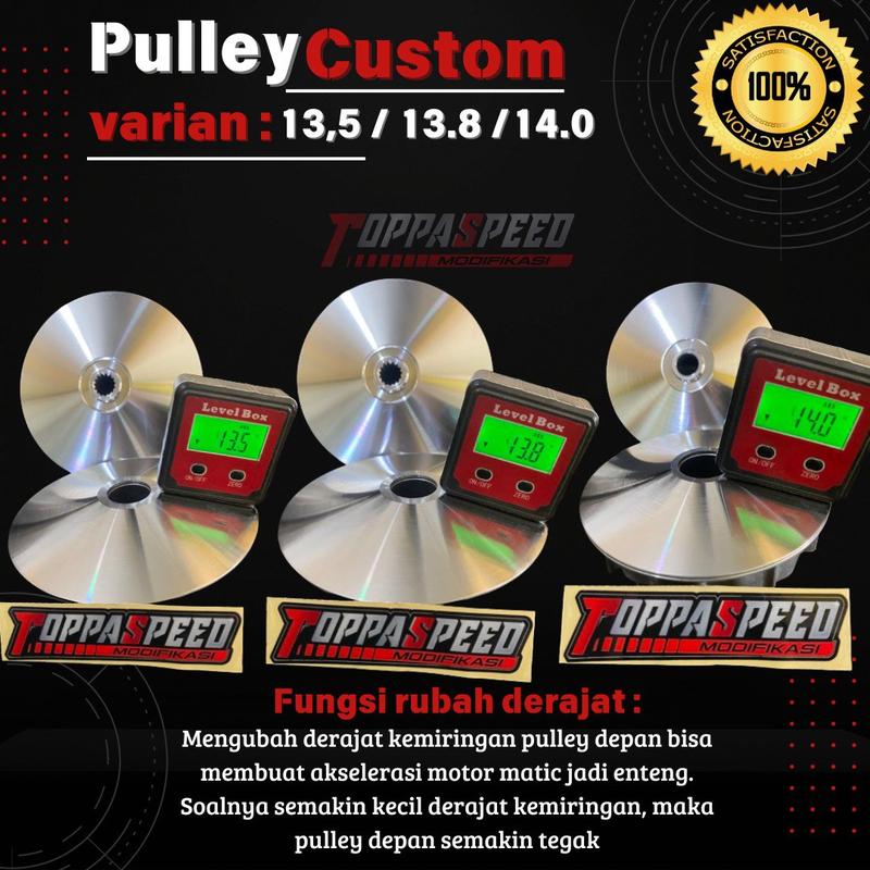 KODE (KOJ) PULLEY CVT CUSTOM 1 SET PART ORIGINAL GENIO/BEAT DELUXE/BEAT STREET 2021/SCOOPY NEW 2021 5