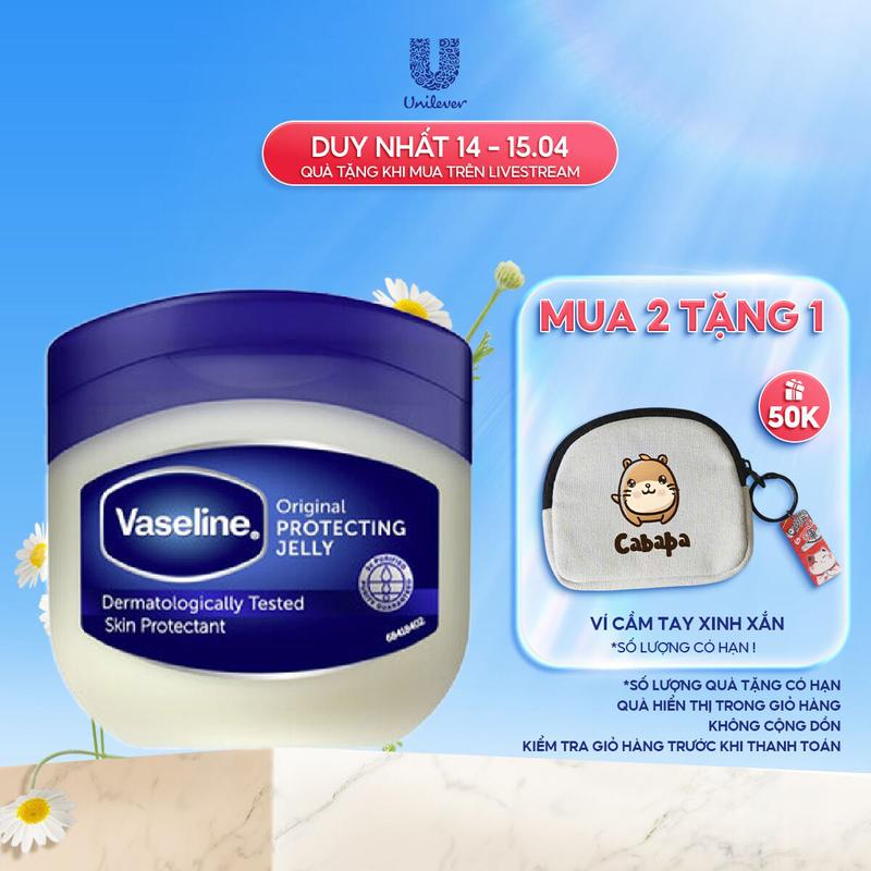 [Unilever International] Sáp dưỡng ẩm Vaseline Protecting Jelly 100ml phục hồi da khô nứt nẻ