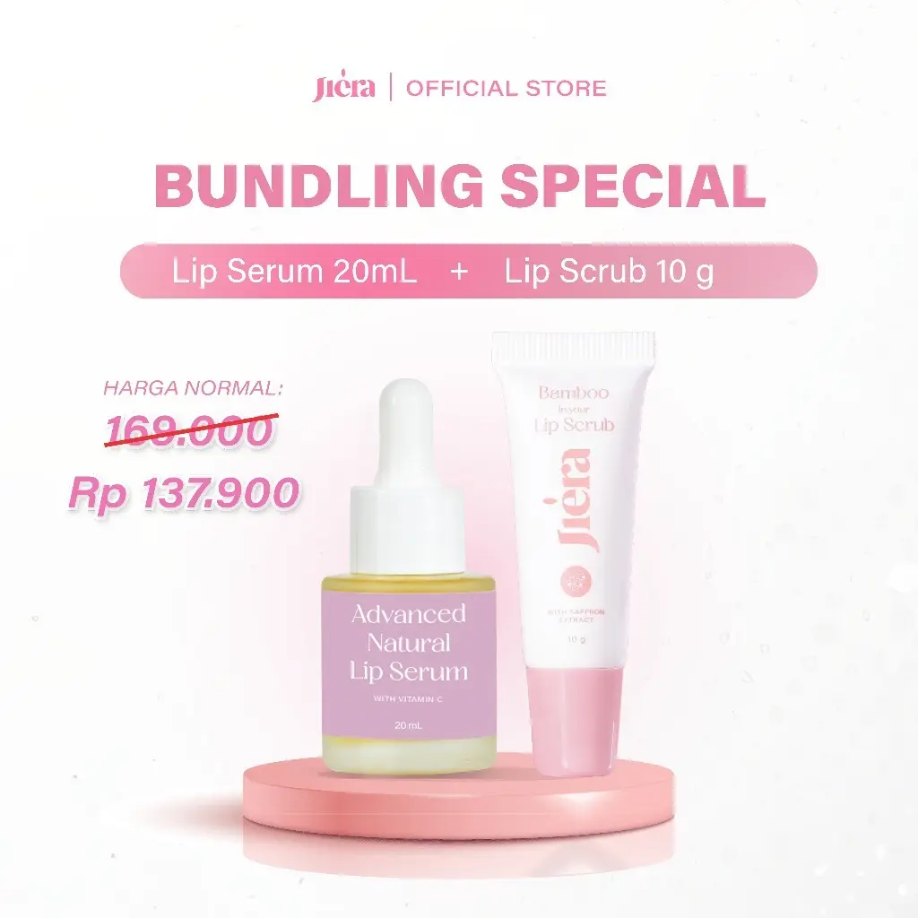 Lip Serum 20ml + Lip Scrub 10gr