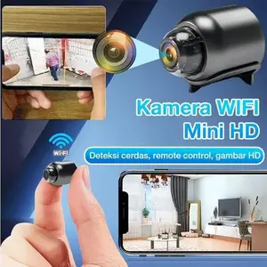 Kamera CCTV, saiz mini, resolusi tinggi 1080p, penglihatan malam, pengesanan gerakan, WiFi serasi, mengintip dari jauh melalui telefon anda, tidak perlu menyembunyikan kamera kecil