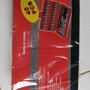 Set Kunci Sok Kunci Shock 46 pcs Mobil Motor Lengkap Socket Tool Kit Pas Ring L Motor Mobil