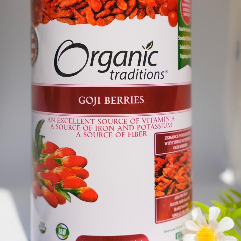 Kỷ tử đỏ Organic của Mỹ - Thực phẩm hữu cơ Food Kỷ tử sấy khô hũ 454gr