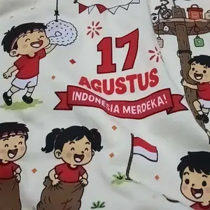 Xiao Wei -  Setelan Anak Bayi Laki Laki Kemerdekaan 17 Agustus Merdeka Series/ Baju Bayi Laki Laki / Baju Anak Laki Laki / Baju Anak Anak / Kaos Anak/ 17 Agustus Merah Putih HUT RI