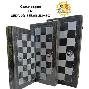 Papan Catur chess board Table plastik ukuran 32,36,40,50 sedang ,besar,jumbo,extra jumbo