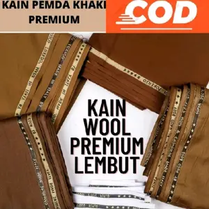 Kain Pemda Khaki Super Premium Katun 100% Original Bahan Seragam Setelan Dinas Pemda PNS/ASN