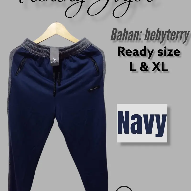 Celana Panjang Joger/ Trening Nevada/Celana olahraga/Trening joger pria & wanita 3