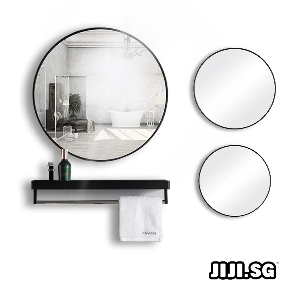 (JIJI.SG) MATYSH Bathroom Hanging Mirror 40/50cm / Bathroom mirror / Toilet