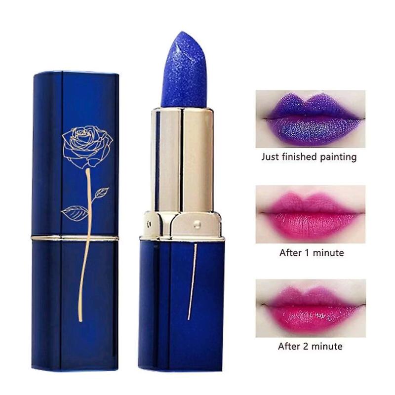 Blue Lipstick YZS Yurizumi Color Changing Lip Glos Blue Rubah warna Waterproof Biru Lipstik Ungu 0