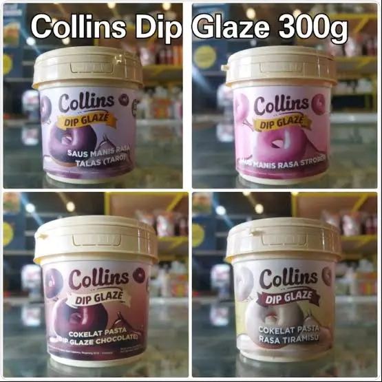 COLLINS GLAZE 300 GRAM / COLLINS 200 GRAM REPACK SEMUA RASA / COLLINS CRUNCHY 350 GRAM Ready SEMUA RASA Banana Coklat 1